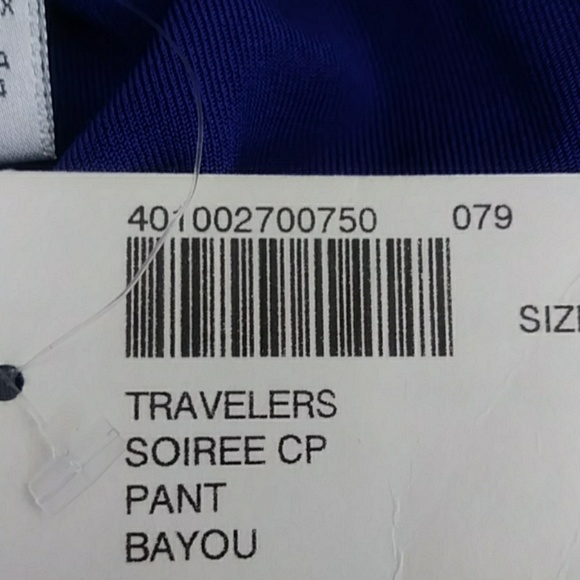 Chico's Travelers soiree Bayou pant blue size 0 - Picture 8 of 8